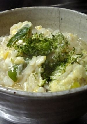 芽キャベツ雑炊-レシピのメイン写真