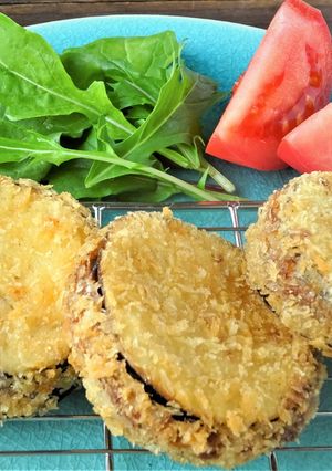 大豆ミートと茄子のはさみ揚げ-レシピのメイン写真