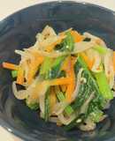 小松菜もやしとにんじんのナムル