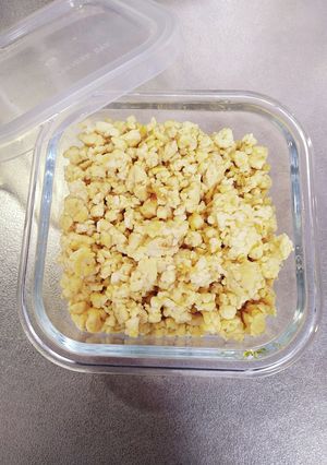 卵一つで3人分　そぼろ丼用の炒り卵-レシピのメイン写真