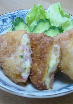 ポテトサラダのハム巻き揚げ-レシピのメイン写真