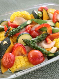 アスパラと夏野菜のオーブン焼き-レシピのメイン写真