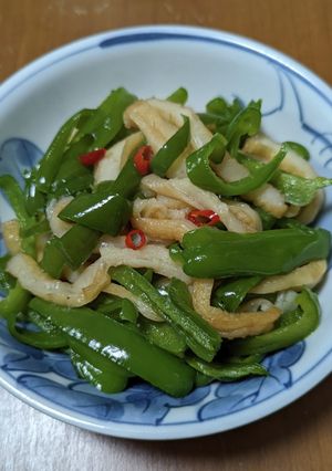 平天とピーマンの煮物-レシピのメイン写真