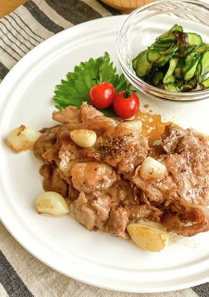 【豚こまのトンテキ風】重たくない！-レシピのメイン写真