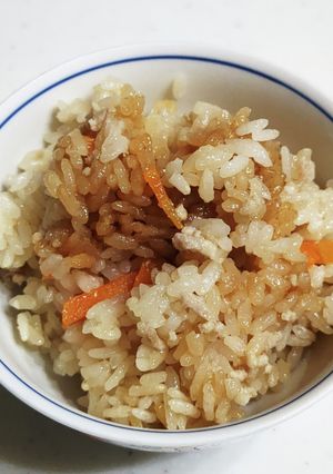 豚ミンチの炊き込みご飯-レシピのメイン写真