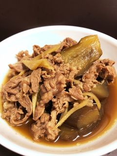 ナス大量消費!牛肉とナスのとろとろ煮-レシピのメイン写真