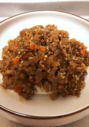 焼肉のタレで時短！失敗しらず！お子様牛丼-レシピのメイン写真