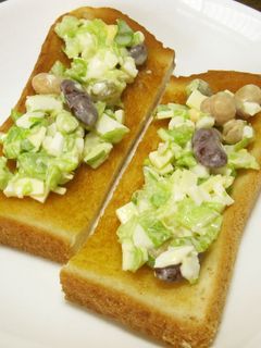 豆とタマゴサラダのトースト-レシピのメイン写真