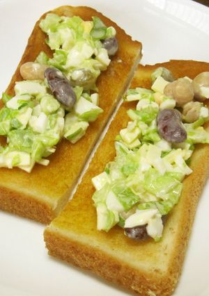 豆とタマゴサラダのトースト-レシピのメイン写真