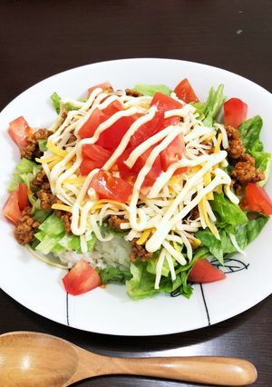 カレー粉つかったタコライス!-レシピのメイン写真