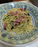 生パスタで和風アーリオ・オーリオ