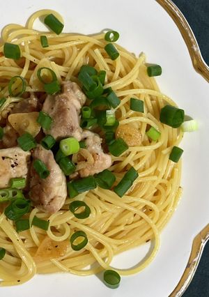 超簡単♡鶏もも肉のバター醤油パスタ-レシピのメイン写真