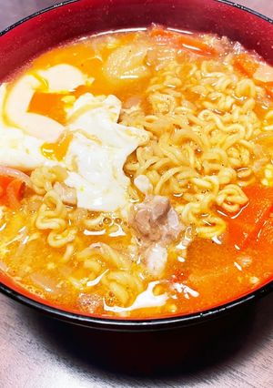 残った煮物で、まろやか辛ラーメン-レシピのメイン写真