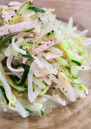 さっぱり☆もやしときゅうりの洋風和え-レシピのメイン写真