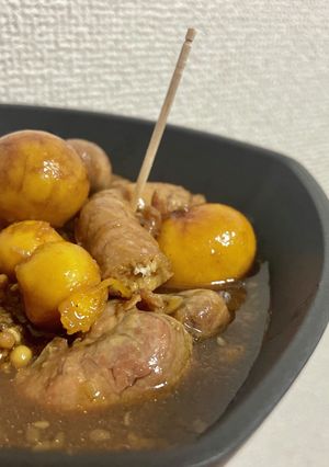 鶏モツ タレ煮-レシピのメイン写真