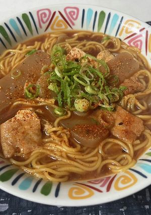 こんにゃく油揚げラーメン-レシピのメイン写真
