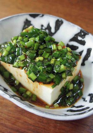 豆腐のにら醤油和え-レシピのメイン写真