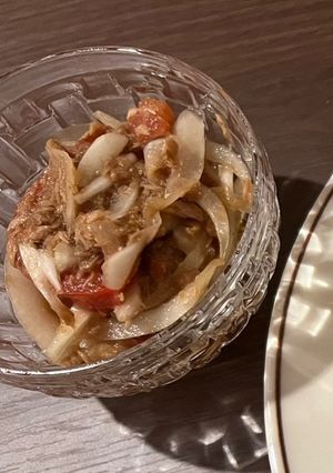 トマトと新玉ねぎのツナ和え-レシピのメイン写真
