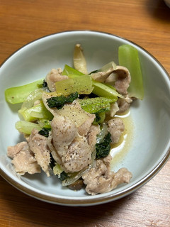 豚肉と小松菜の炒め物-レシピのメイン写真