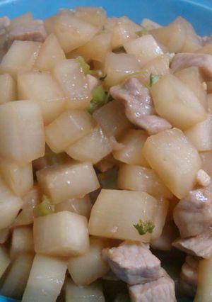 コロコロ大根と豚肉のオイスターソース炒め-レシピのメイン写真
