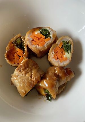 肉巻き(お肉·にんじん·ニラ)-レシピのメイン写真