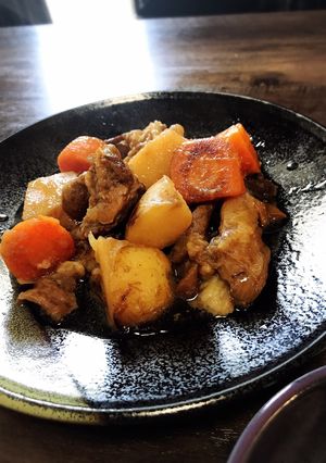 圧力鍋と麺つゆ！とろける牛筋の肉じゃが♡-レシピのメイン写真
