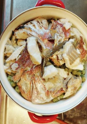 明石鯛とエンドウ豆の炊き込みご飯-レシピのメイン写真