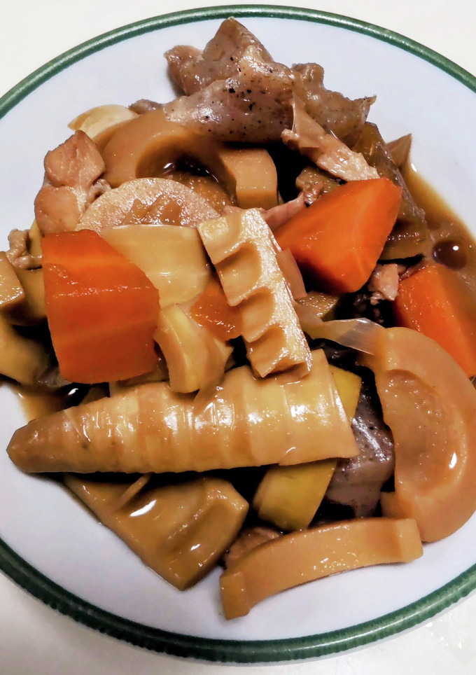 破竹と鶏肉の筑前煮風♡大さじ4調味料だけ-レシピのメイン写真