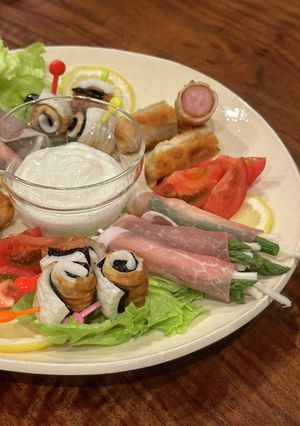 山わさびディップ⭐︎クルクルおつまみ-レシピのメイン写真