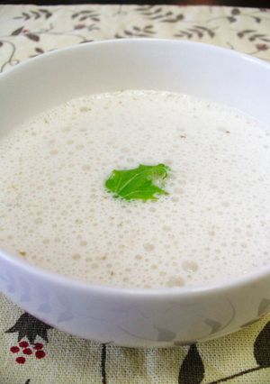 簡単お洒落　きのこのスープカプチーノ仕立-レシピのメイン写真