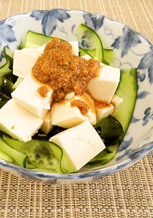 豆腐とわかめのごま風味サラダ-レシピのメイン写真