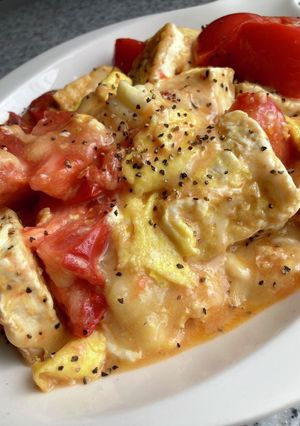 トマトと豆腐と卵の中華風チーズ炒め-レシピのメイン写真