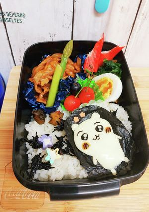 簡単ちいかわキャラ弁当 海苔チーズだけ！-レシピのメイン写真
