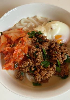 坦々ぶっかけうどん♪-レシピのメイン写真