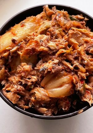 混ぜるだけ！サバキムチ丼-レシピのメイン写真