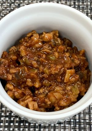 完熟トマトと雪中椎茸の中華肉みそ-レシピのメイン写真