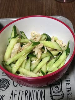 きゅうりと鶏ササミのさっぱり和え-レシピのメイン写真