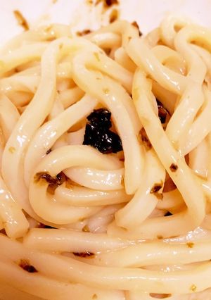 岩ノリとバターで簡単うどん-レシピのメイン写真