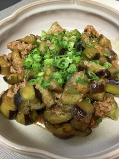 ナスとひき肉の簡単炒め♪-レシピのメイン写真