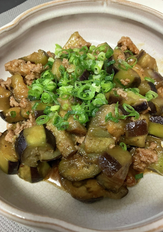 ナスとひき肉の簡単炒め♪-レシピのメイン写真