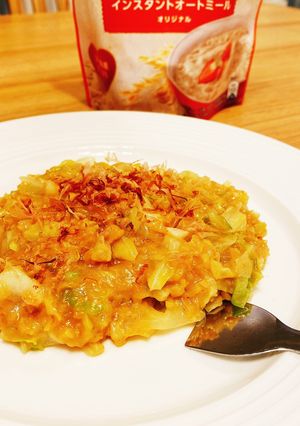 ヘルシーオートミールもんじゃ焼き-レシピのメイン写真