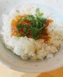 鯛(他の魚でもok)の漬け丼　鯛茶漬け風