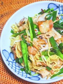 ニラともやしの塩焼きそば-レシピのメイン写真