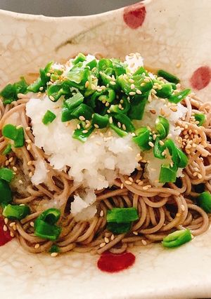 ごま油香る〜、ピーマンと大根のおろしそば-レシピのメイン写真