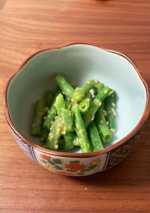 いんげんの酢味噌和え-レシピのメイン写真
