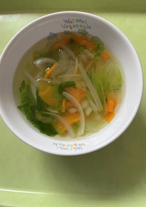 【保育園給食】レタスのスープ-レシピのメイン写真