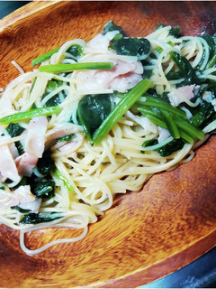 ワンパンほうれん草とベーコンの和風パスタ-レシピのメイン写真