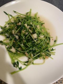 豆苗のニンニク炒め-レシピのメイン写真