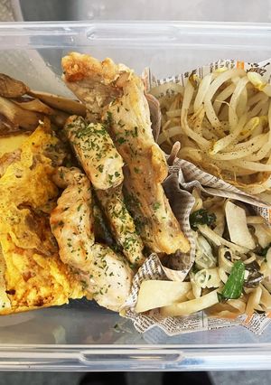 糖質オフ弁当　初日-レシピのメイン写真