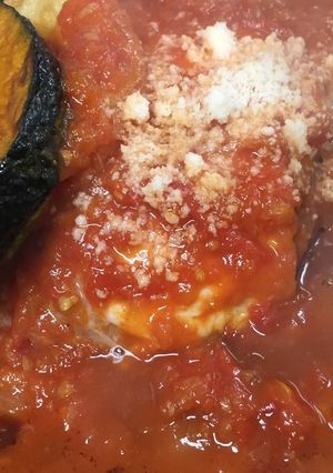 トマトの煮込みハンバーグ-レシピのメイン写真